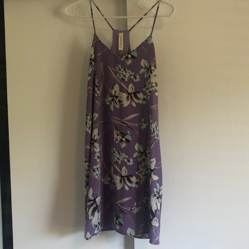 Purple boutique mini dress